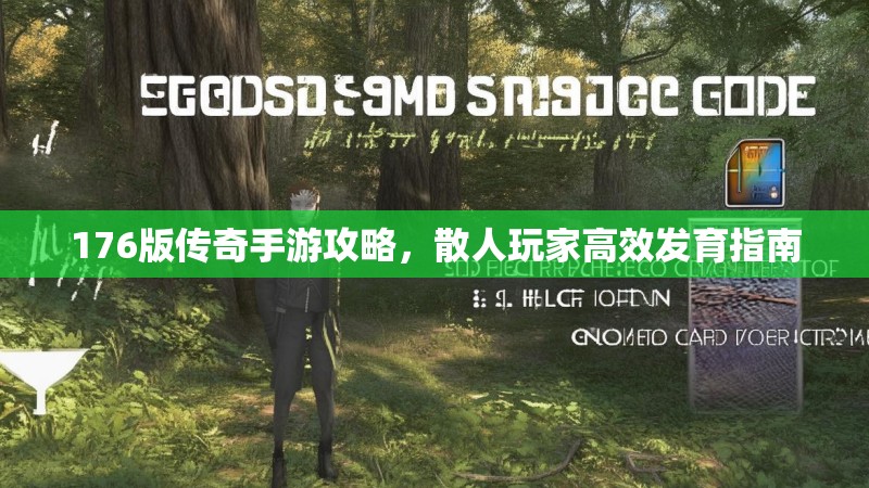 176版传奇手游攻略,散人玩家高效发育指南