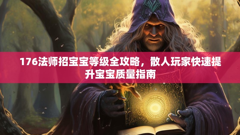 176法师招宝宝等级全攻略,散人玩家快速提升宝宝质量指南