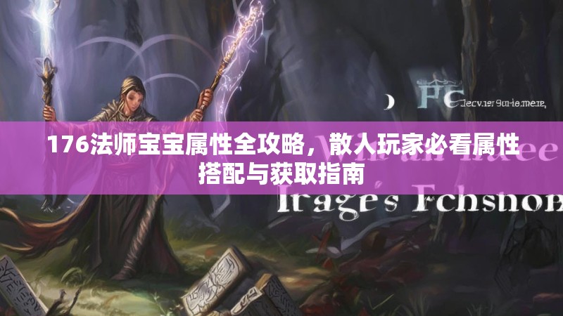 176法师宝宝属性全攻略,散人玩家必看属性搭配与获取指南
