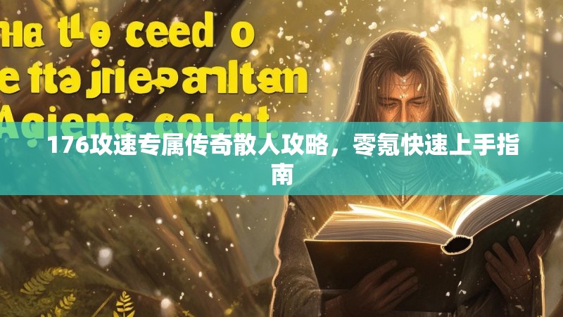 176攻速专属传奇散人攻略,零氪快速上手指南
