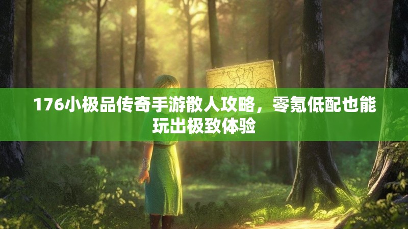 176小极品传奇手游散人攻略,零氪低配也能玩出极致体验