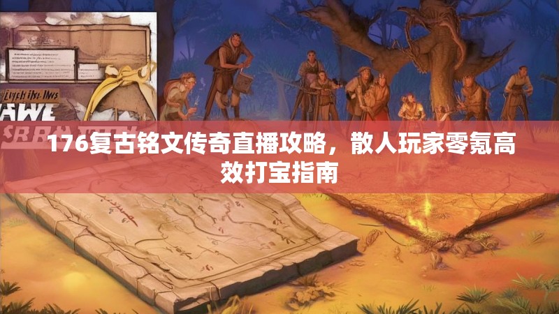 176复古铭文传奇直播攻略，散人玩家零氪高效打宝指南