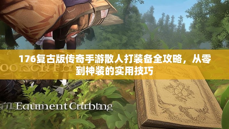 176复古版传奇手游散人打装备全攻略,从零到神装的实用技巧