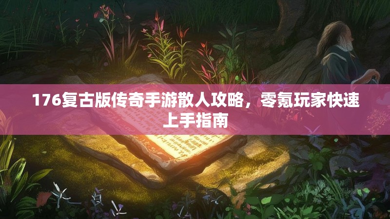 176复古版传奇手游散人攻略,零氪玩家快速上手指南