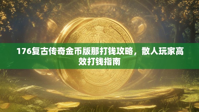 176复古传奇金币版那打钱攻略,散人玩家高效打钱指南