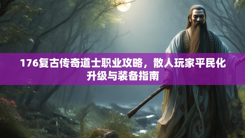 176复古传奇道士职业攻略,散人玩家平民化升级与装备指南