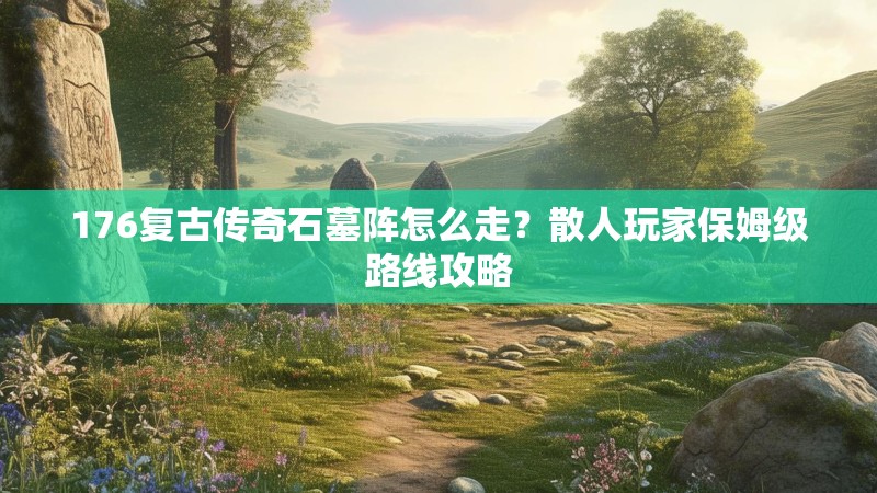 176复古传奇石墓阵怎么走?散人玩家保姆级路线攻略