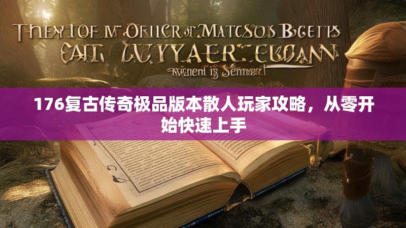 176复古传奇极品版本散人玩家攻略,从零开始快速上手