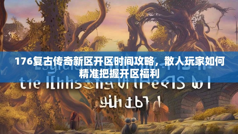 176复古传奇新区开区时间攻略,散人玩家如何精准把握开区福利