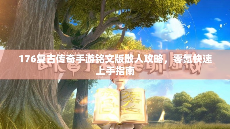 176复古传奇手游铭文版散人攻略,零氪快速上手指南