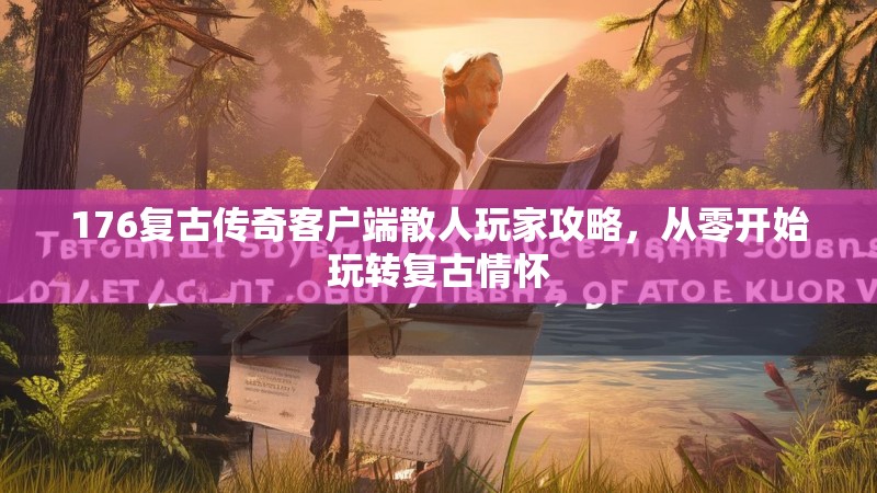 176复古传奇客户端散人玩家攻略,从零开始玩转复古情怀