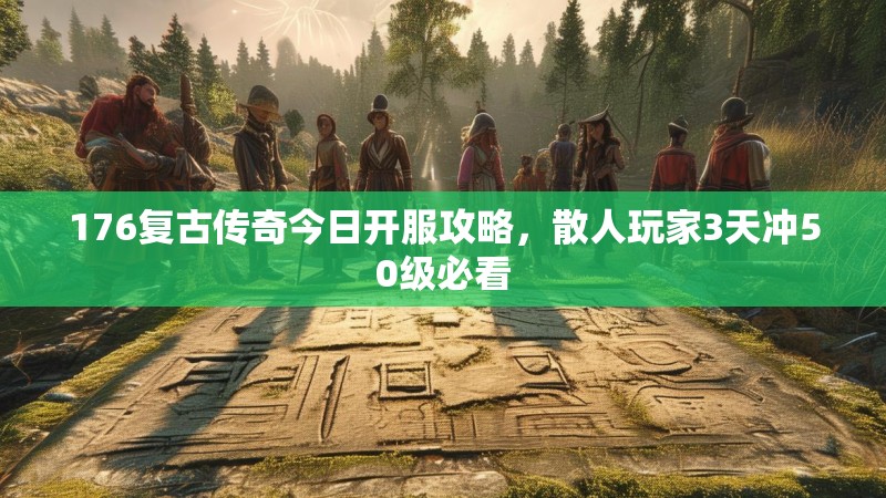 176复古传奇今日开服攻略,散人玩家3天冲50级必看
