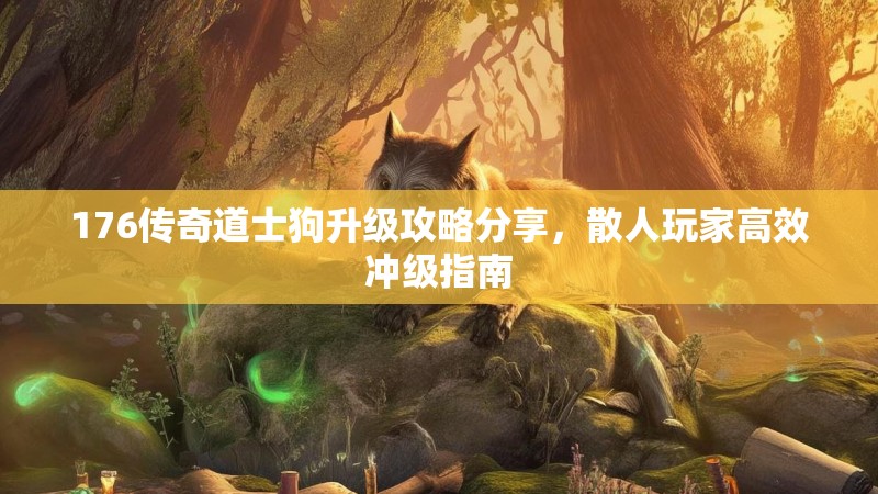 176传奇道士狗升级攻略分享，散人玩家高效冲级指南