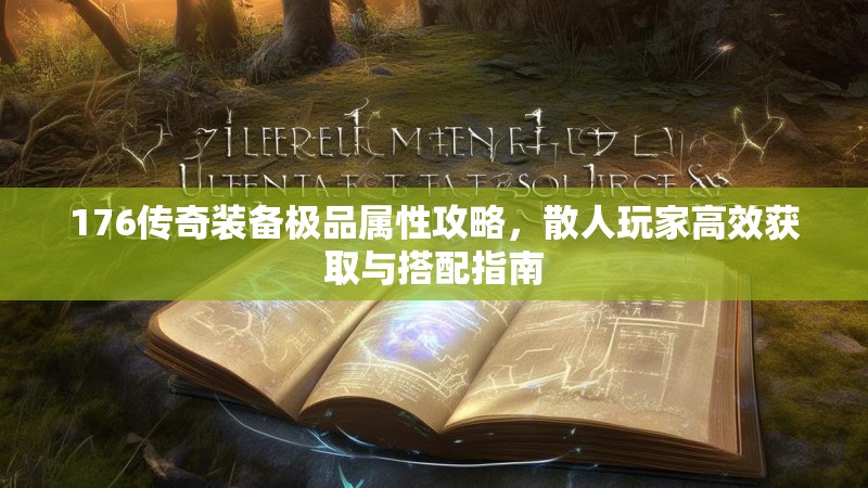 176传奇装备极品属性攻略,散人玩家高效获取与搭配指南