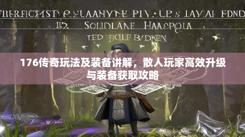 176传奇玩法及装备讲解,散人玩家高效升级与装备获取攻略