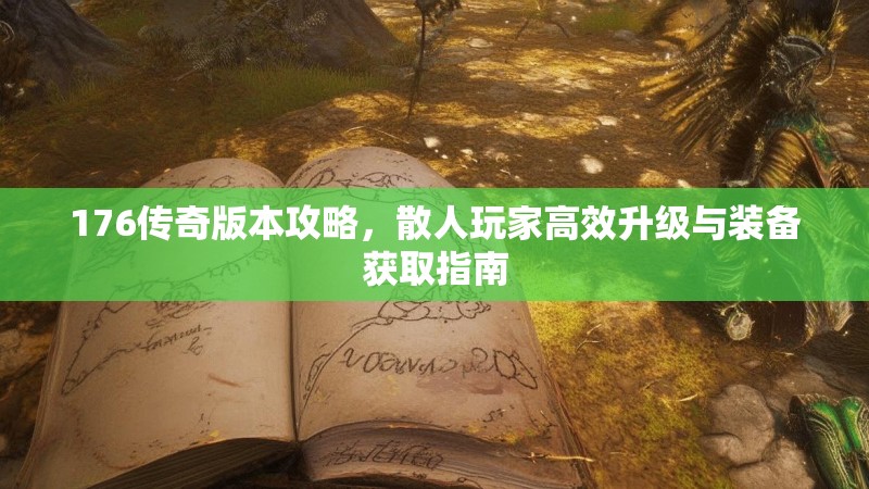 176传奇版本攻略,散人玩家高效升级与装备获取指南