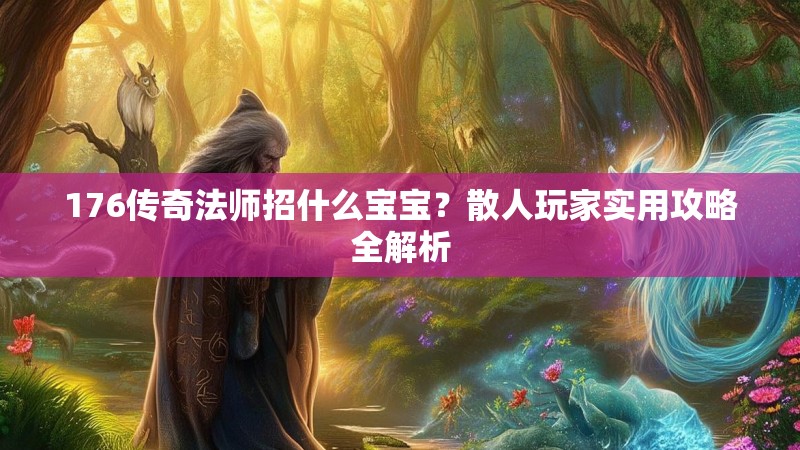 176传奇法师招什么宝宝？散人玩家实用攻略全解析