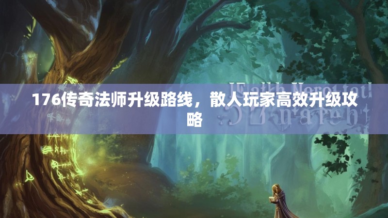 176传奇法师升级路线,散人玩家高效升级攻略