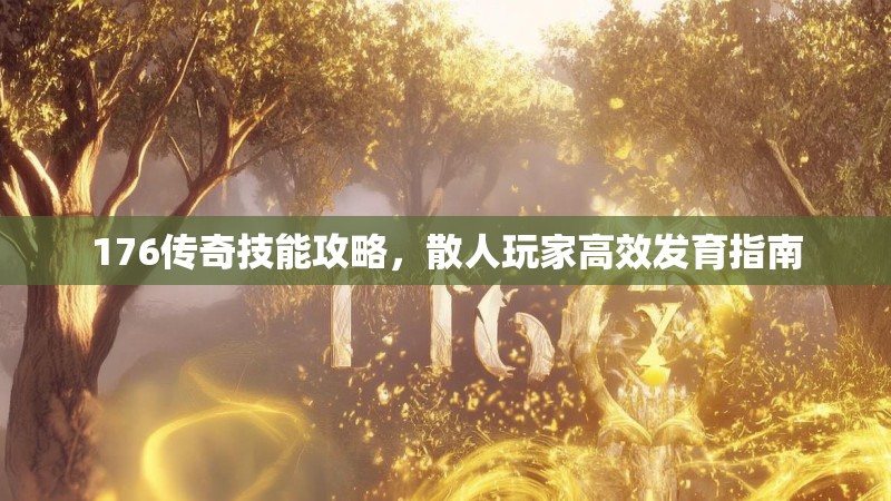 176传奇技能攻略，散人玩家高效发育指南