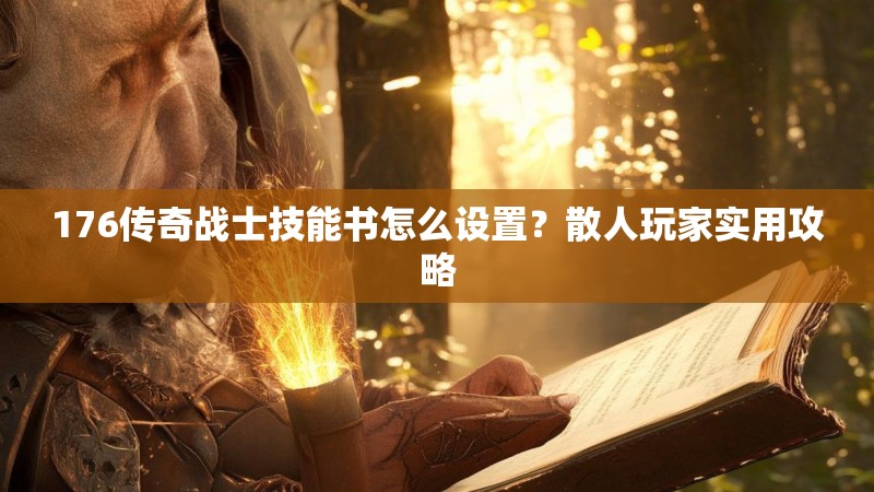 176传奇战士技能书怎么设置?散人玩家实用攻略