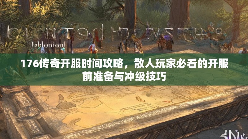 176传奇开服时间攻略，散人玩家必看的开服前准备与冲级技巧