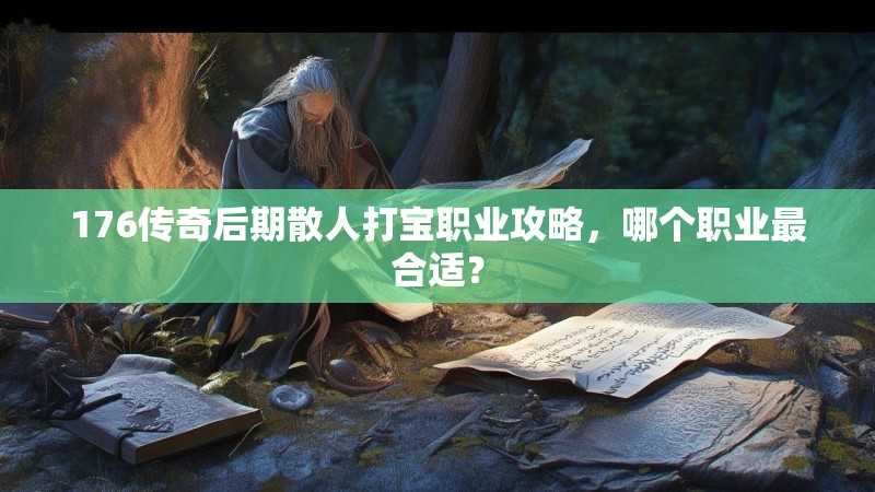 176传奇后期散人打宝职业攻略,哪个职业最合适?