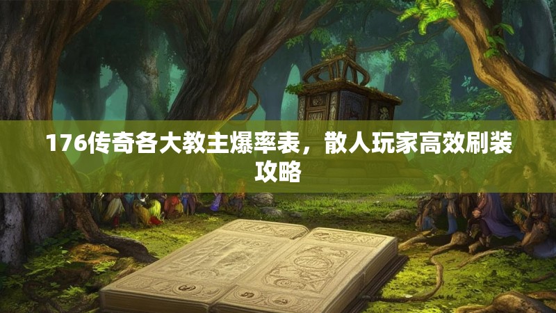 176传奇各大教主爆率表,散人玩家高效刷装攻略
