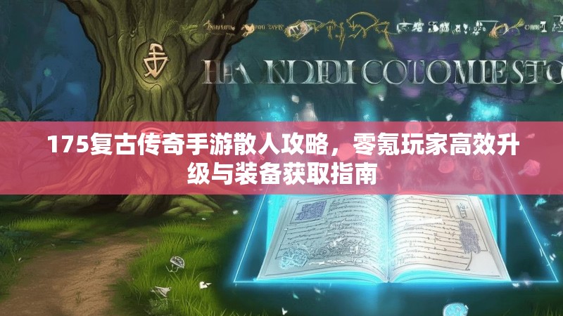 175复古传奇手游散人攻略,零氪玩家高效升级与装备获取指南