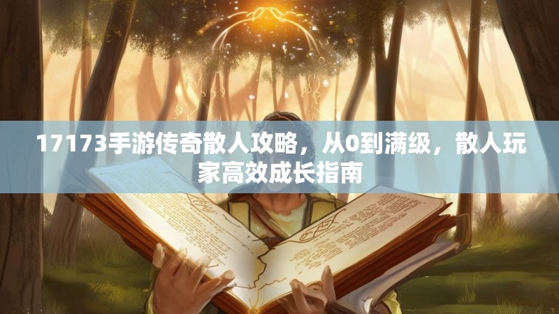 17173手游传奇散人攻略,从0到满级,散人玩家高效成长指南