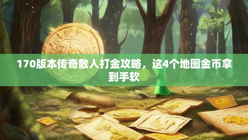 170版本传奇散人打金攻略,这4个地图金币拿到手软