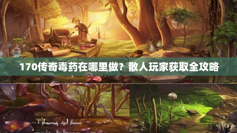 170传奇毒药在哪里做?散人玩家获取全攻略