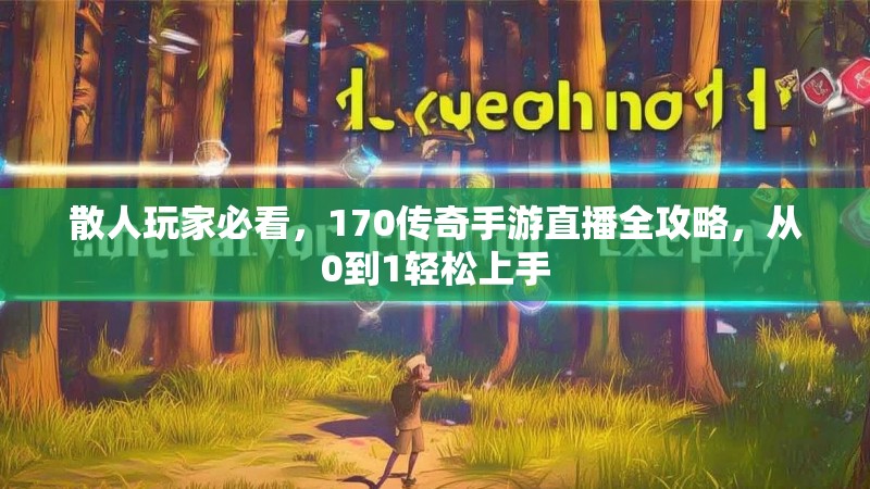 散人玩家必看，170传奇手游直播全攻略，从0到1轻松上手