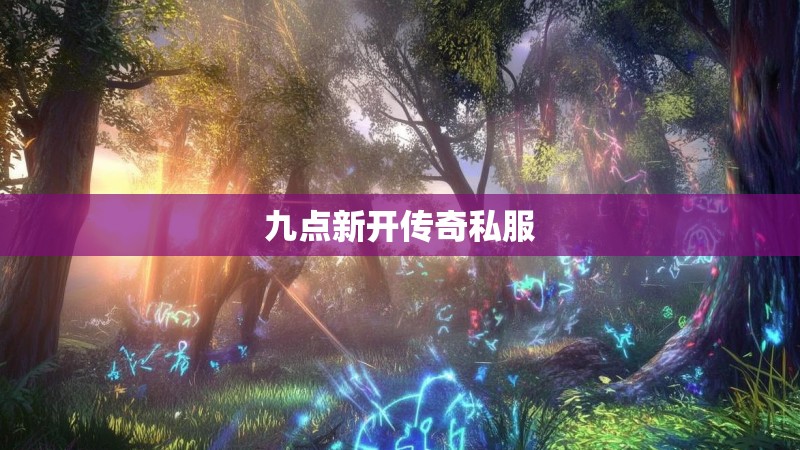 九点新开传奇私服